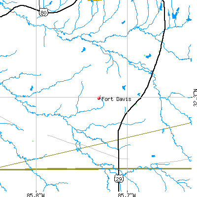 Fort Davis map