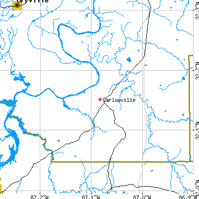 Carlowville map