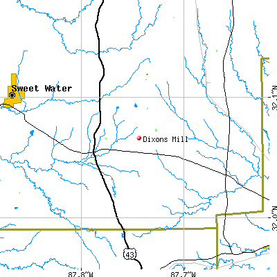 Dixons Mill map