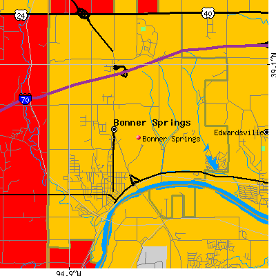 Bonner Springs map