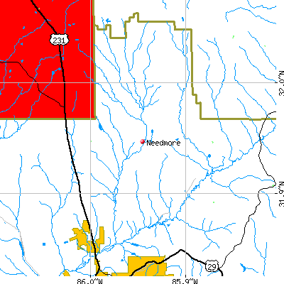 Needmore map