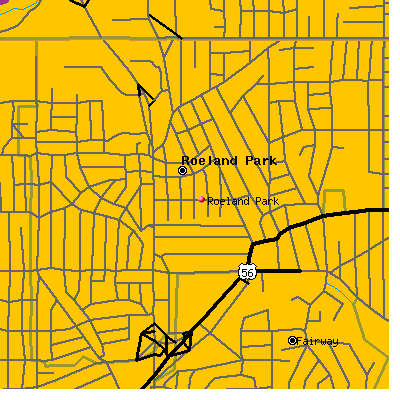 Roeland Park map
