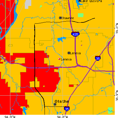 Lenexa map