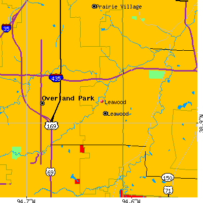 Leawood map