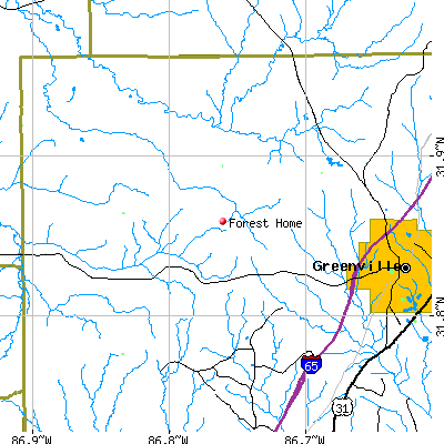 Forest Home map