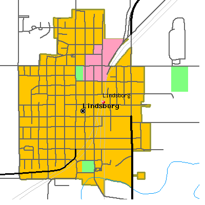 Lindsborg map