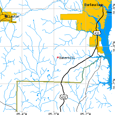 Bakerhill map