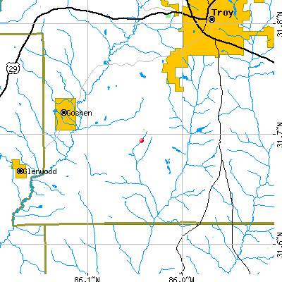 Henderson-Spring Hill map