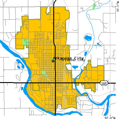 Arkansas City map