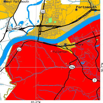 Fullerton map