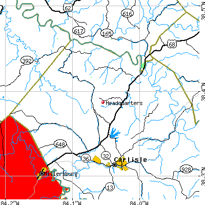 Headquarters map