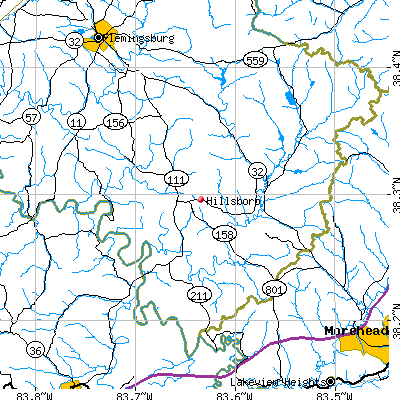 Hillsboro map
