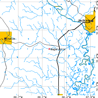 Wagarville map