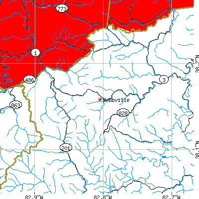 Webbville map