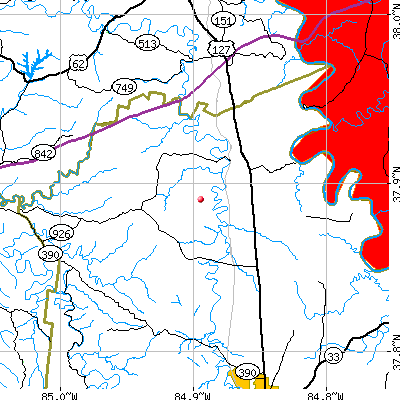 Salvisa-McAfee map
