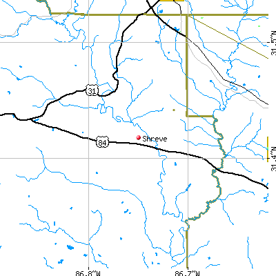 Shreve map