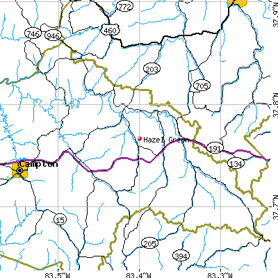 Hazel Green map