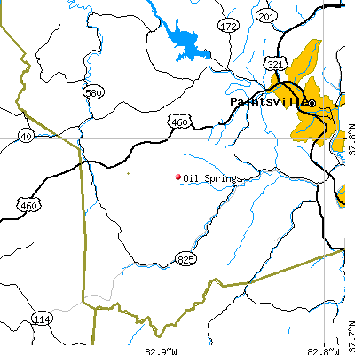 Oil Springs map