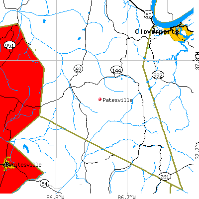 Patesville map