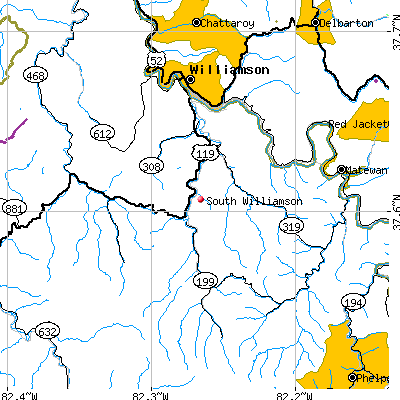 South Williamson map