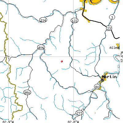 Risner-Bull Creek map