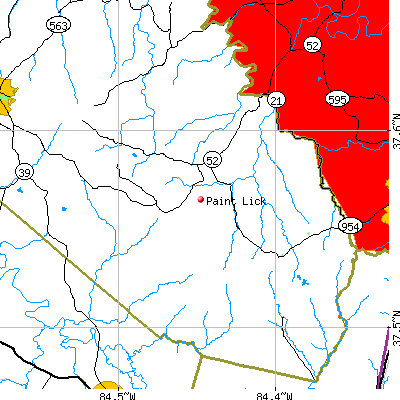 Paint Lick map