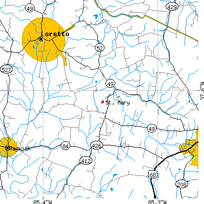St. Mary map