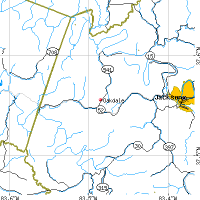 Oakdale map