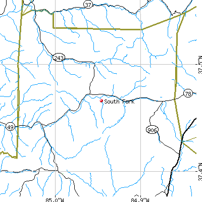 South Fork map