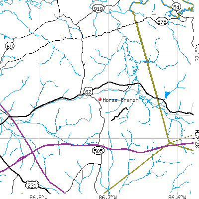 Horse Branch map