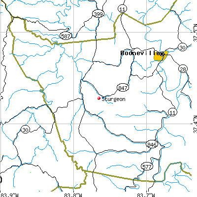 Sturgeon map