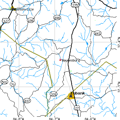 Waynesburg map