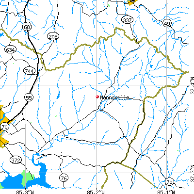 Mannsville map