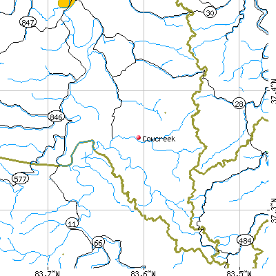 Cowcreek map