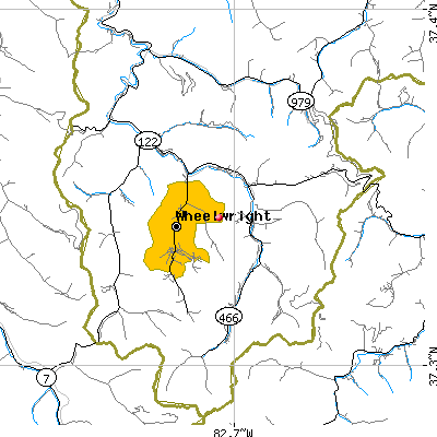 Wheelwright-Weeksbury map