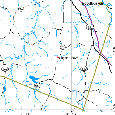 Sugar Grove map