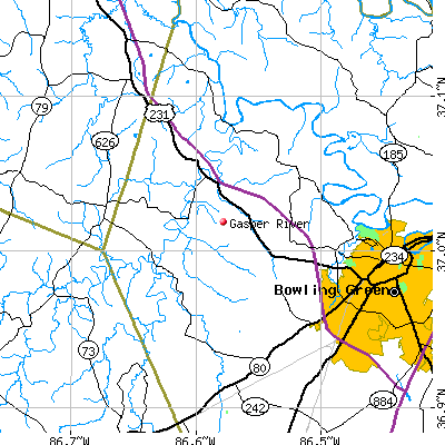 Gasper River map