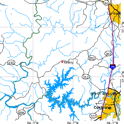 Keavy map