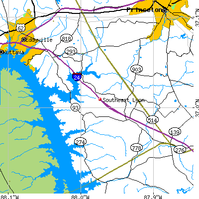 Southeast Lyon map