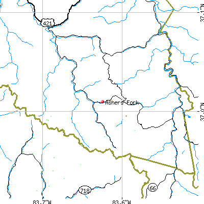 Ashers Fork map