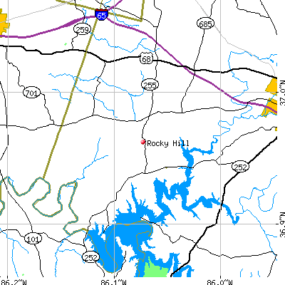 Rocky Hill map