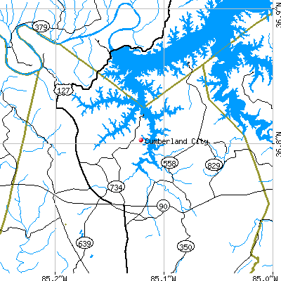 Cumberland City map