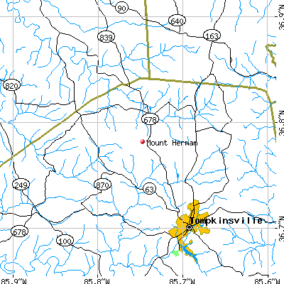 Mount Herman map