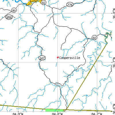 Coopersville map