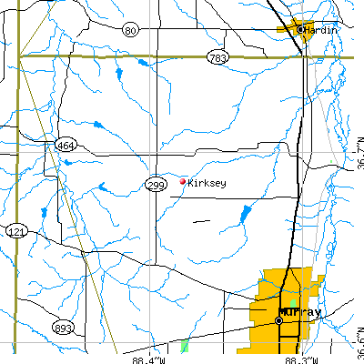 Kirksey map