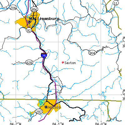 Saxton map
