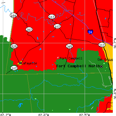 Fort Campbell map