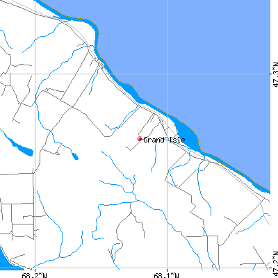 Grand Isle map