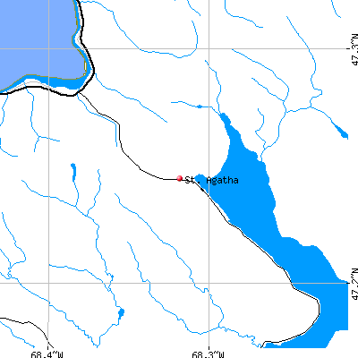 St. Agatha map