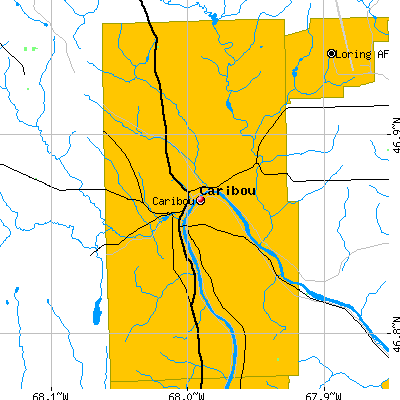 Caribou map